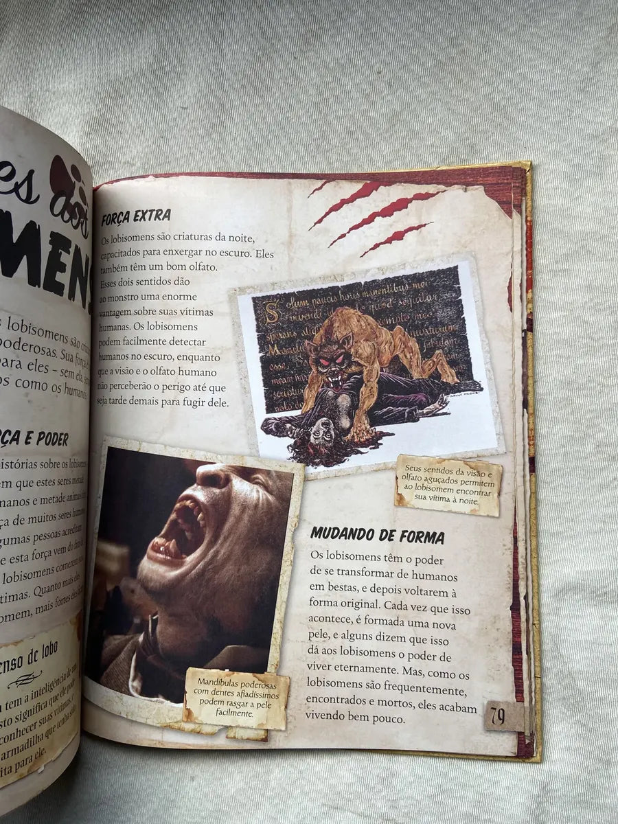 Livro Monstro Mania Fantasmas Lobisomens Bruxas E Vampiros (Usado)