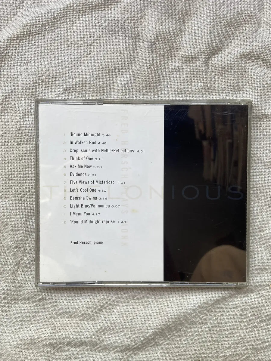 Cd Thelonious Fred Hersch Plays Monk 1998 Importado (Usado)