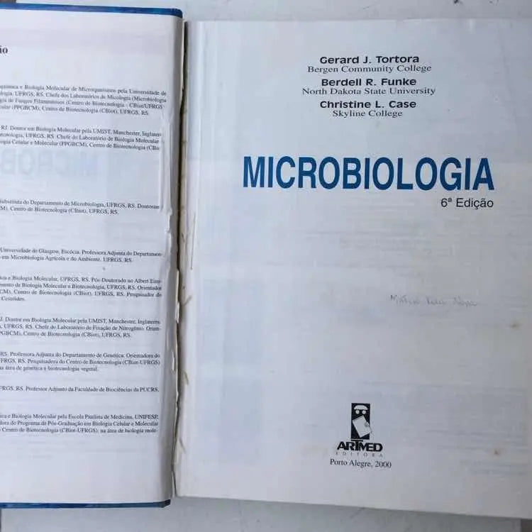 Livro Microbiologia Gerard Tortora 6o Edição 2000 Sem Cd