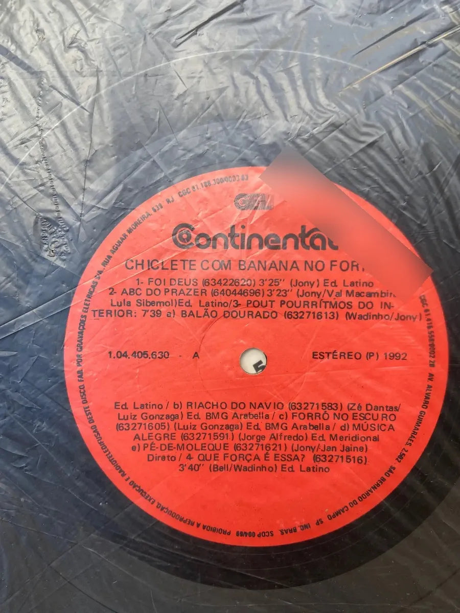 Lp Chiclete Com Banana No Forró 1992 (Usado)