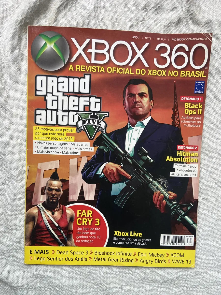 Revista Xbox Grand Theft Auto Five Ano 7 N 75 Janeiro 2013