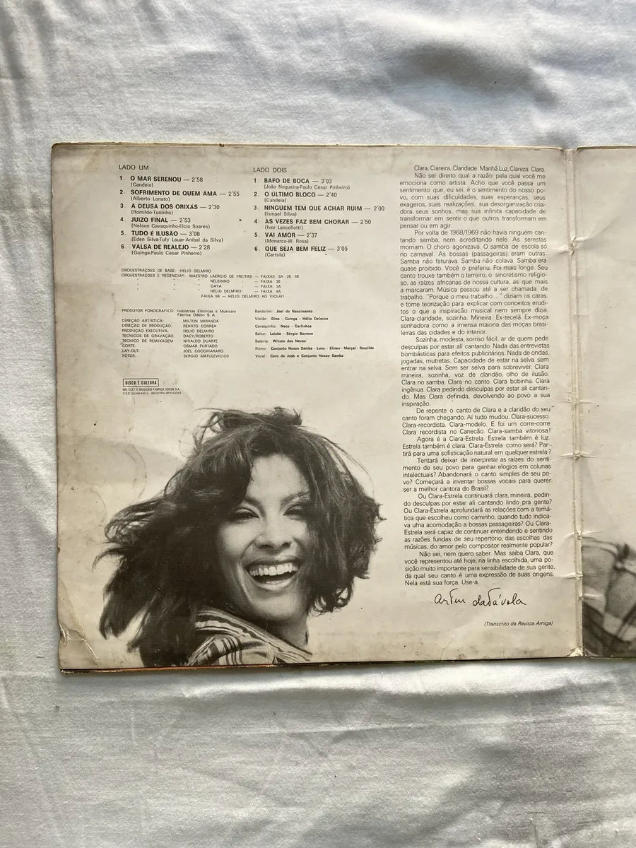 Lp Clara Nunes Claridade 1975 (Usado)