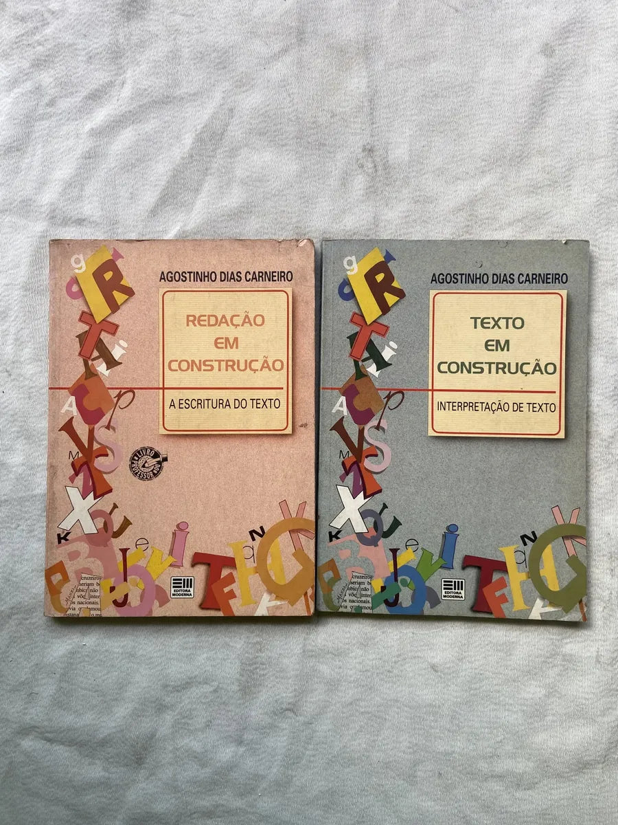 Livro Texto Em Construção Box 2 Volumes 1 Edição 1992 (Usado)