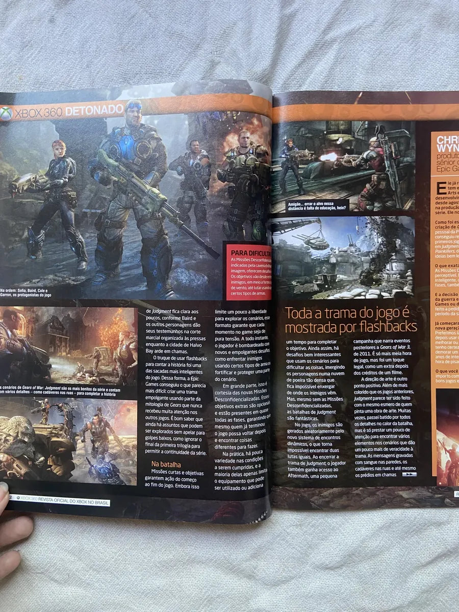 Revista X Box 360 Detonado Gears Of War Judgment Ano 7 N 79 (Usado)