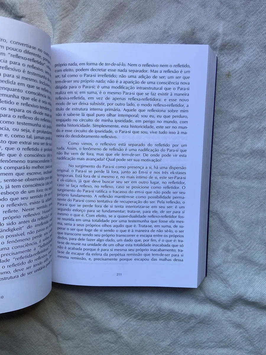 Livro O Ser E O Nada Ensaio De Odontologia Fenomenológica (Usado)