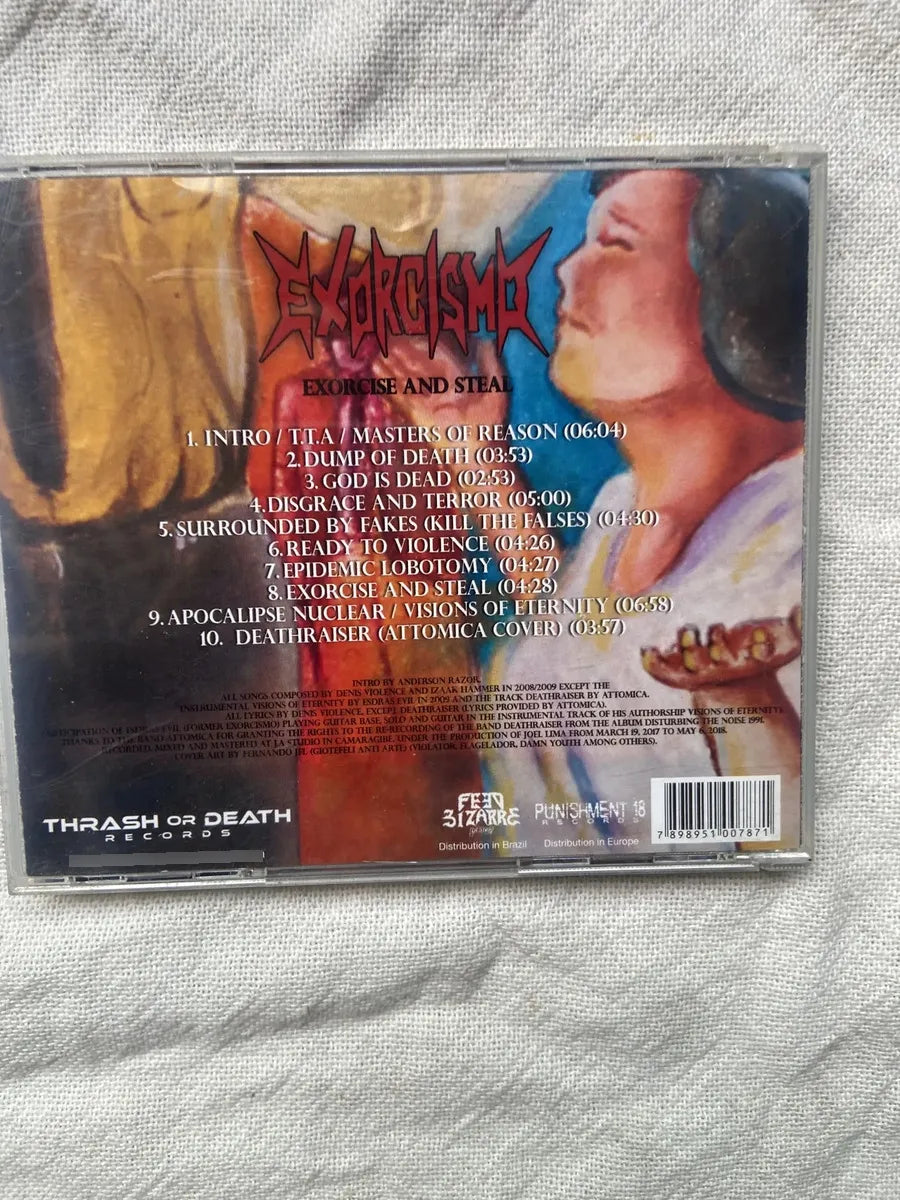 Cd Exorcismo Exorcise And Steal 2009 (Usado)