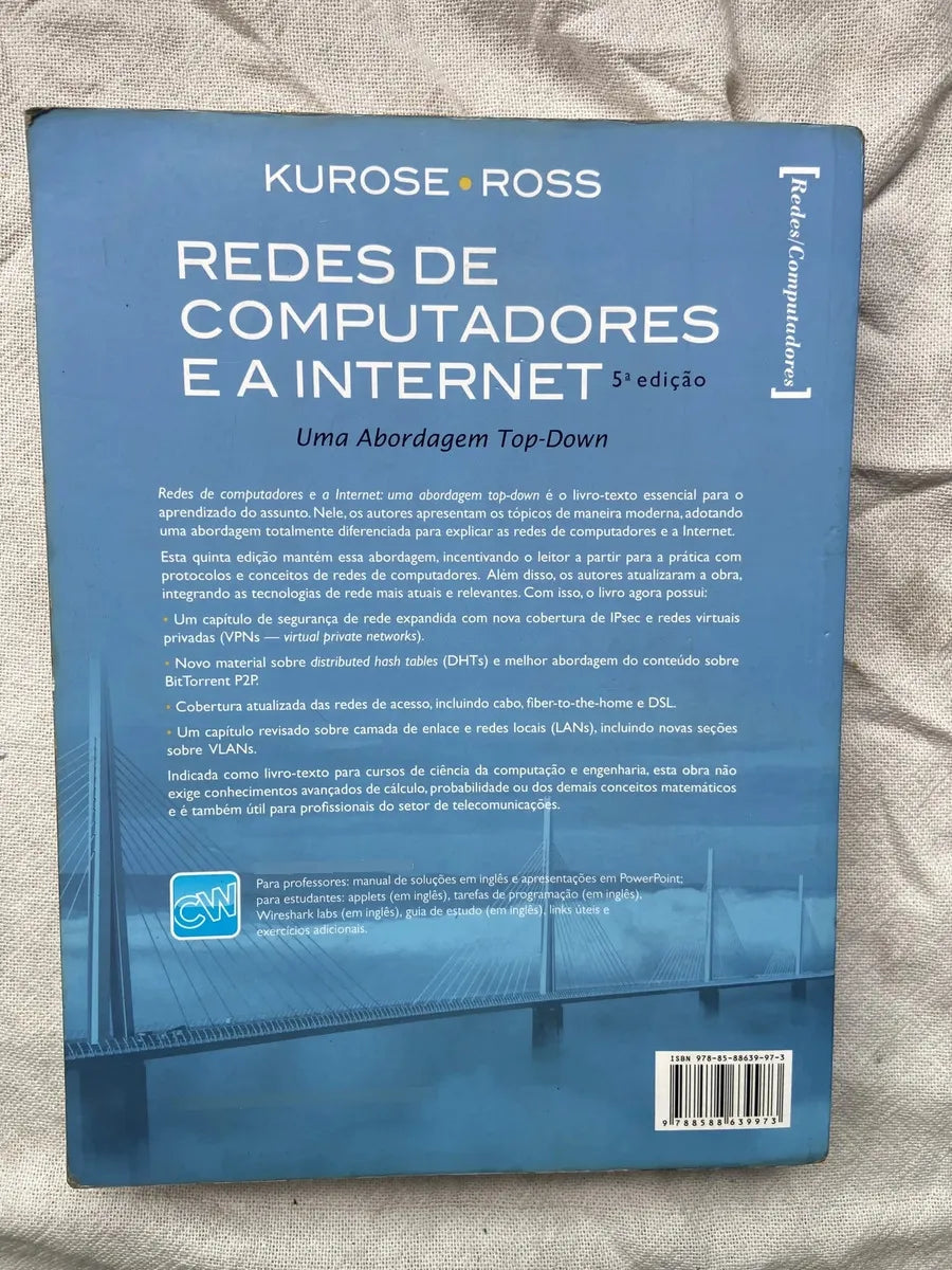 Livro Redes De Computadores E À Internet 5 Edição (Usado)
