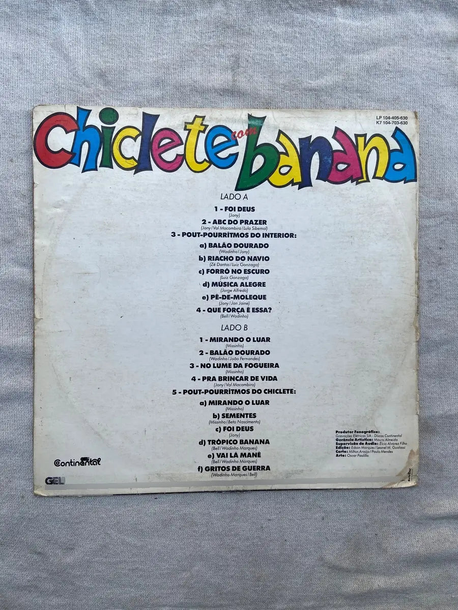 Lp Chiclete Com Banana No Forró 1992 (Usado)