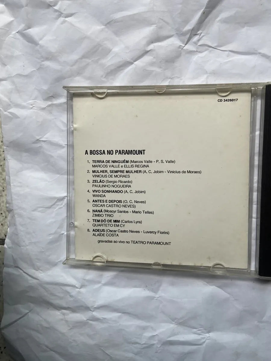 Cd A Bossa No Paramount 1989 (Usado)