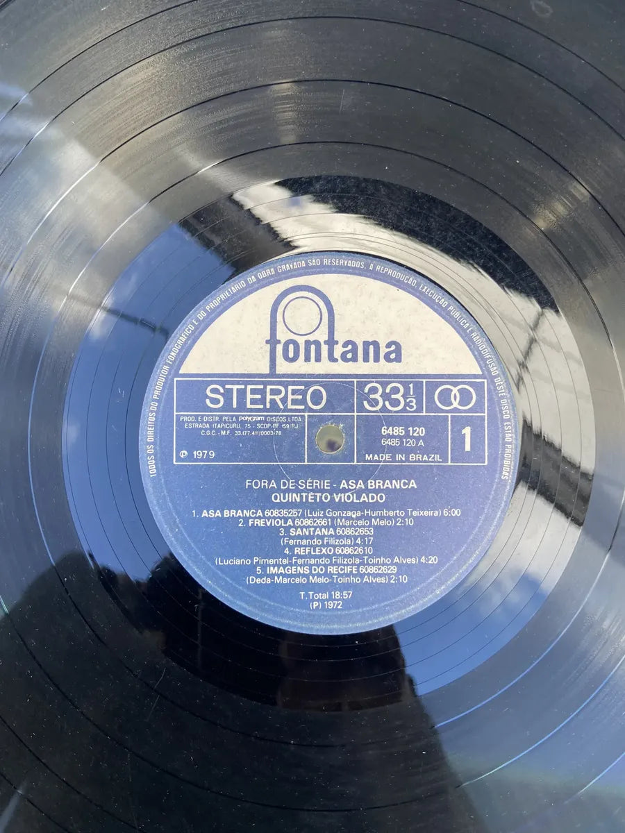 Lp Quinteto Violado Fora De Série Asa Branca 1979 (Usado)
