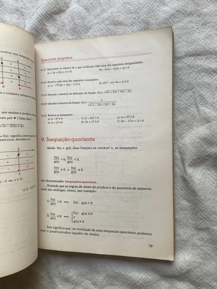 Livro Matemática 1 Série 2 Grau 10 Edição Revista 1990 (Usado)