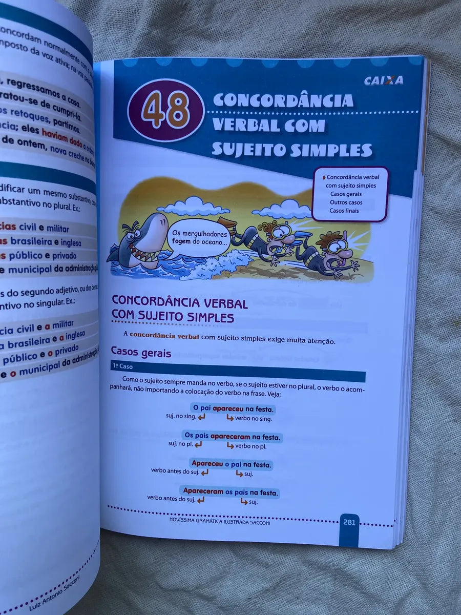 Livro Novíssima Gramática Ilustrada Sacconi 2008 (Usado)
