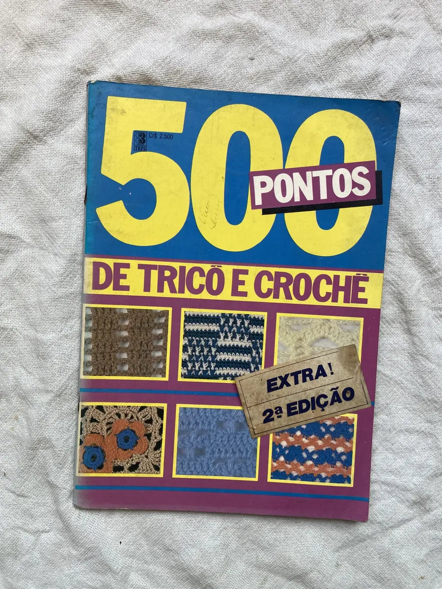 Revista 500 Pontos De Tricô E Crochê (Usado)