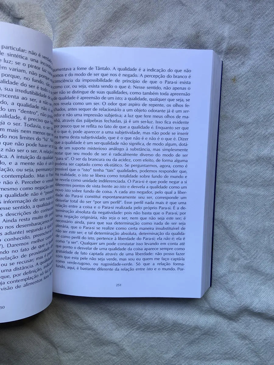 Livro O Ser E O Nada Ensaio De Odontologia Fenomenológica (Usado)