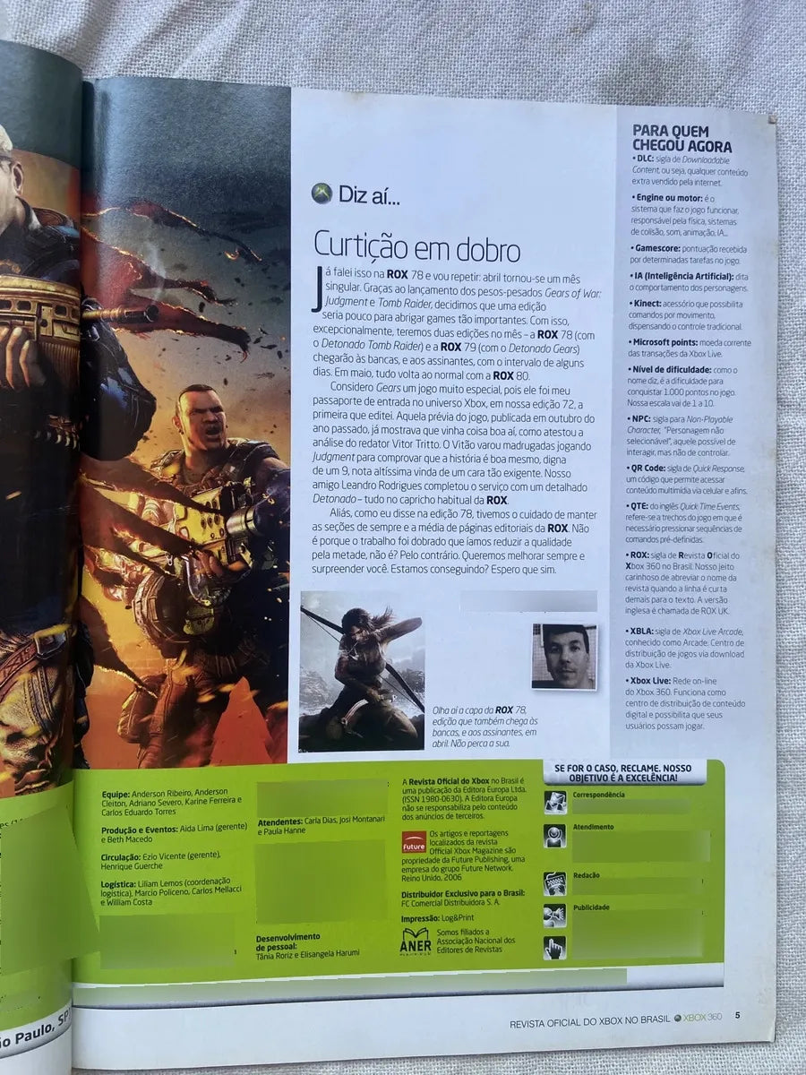 Revista X Box 360 Detonado Gears Of War Judgment Ano 7 N 79 (Usado)