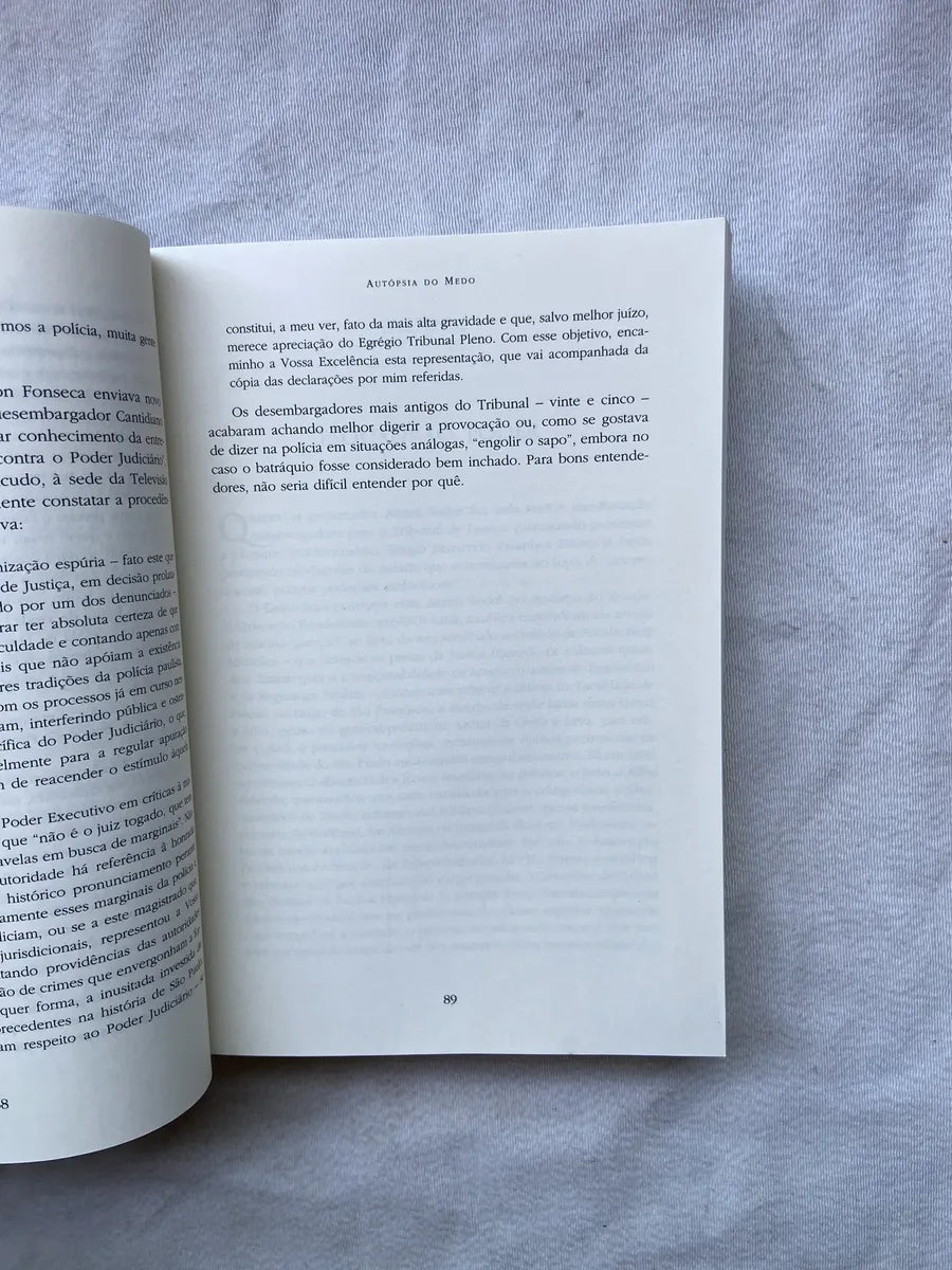 Livro Autópsia Do Medo Vida E Morte Do Delegado Sérgio (Usado)