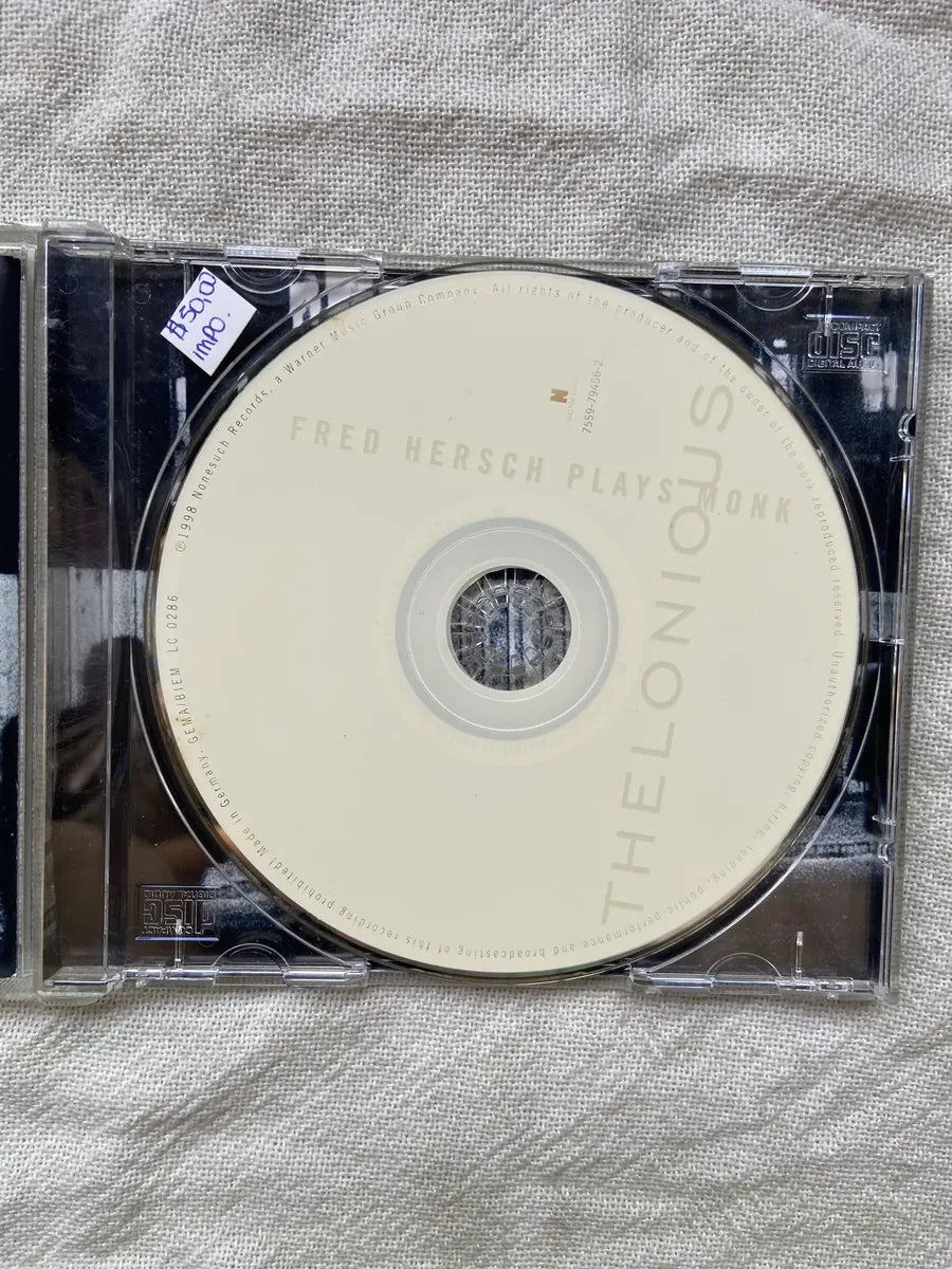 Cd Thelonious Fred Hersch Plays Monk 1998 Importado (Usado)