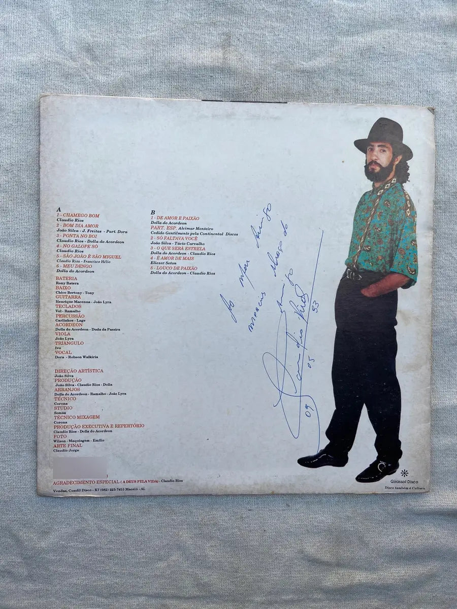 Lp Cláudio Rios Chamego Bom 1993 (Usado)