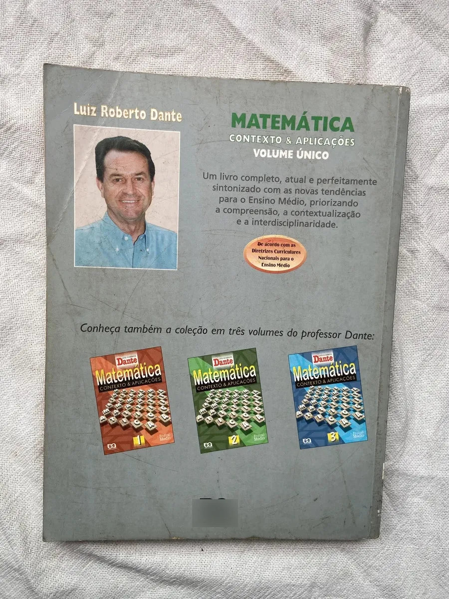 Livro Matemática Contexto E Aplicações Volume Único 2000 (Usado)