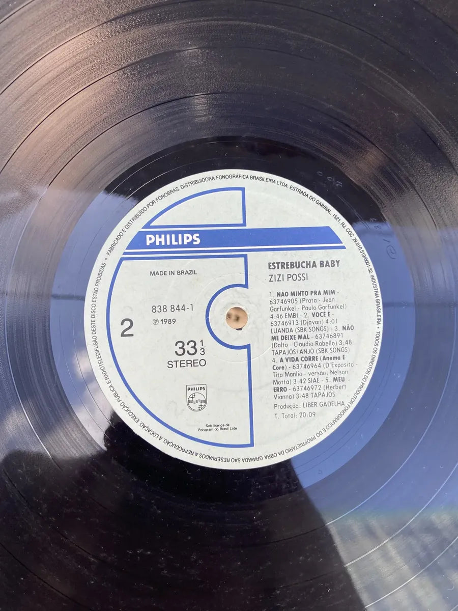 Lp Zizi Possi Estrebucha Baby 1989 (Usado)