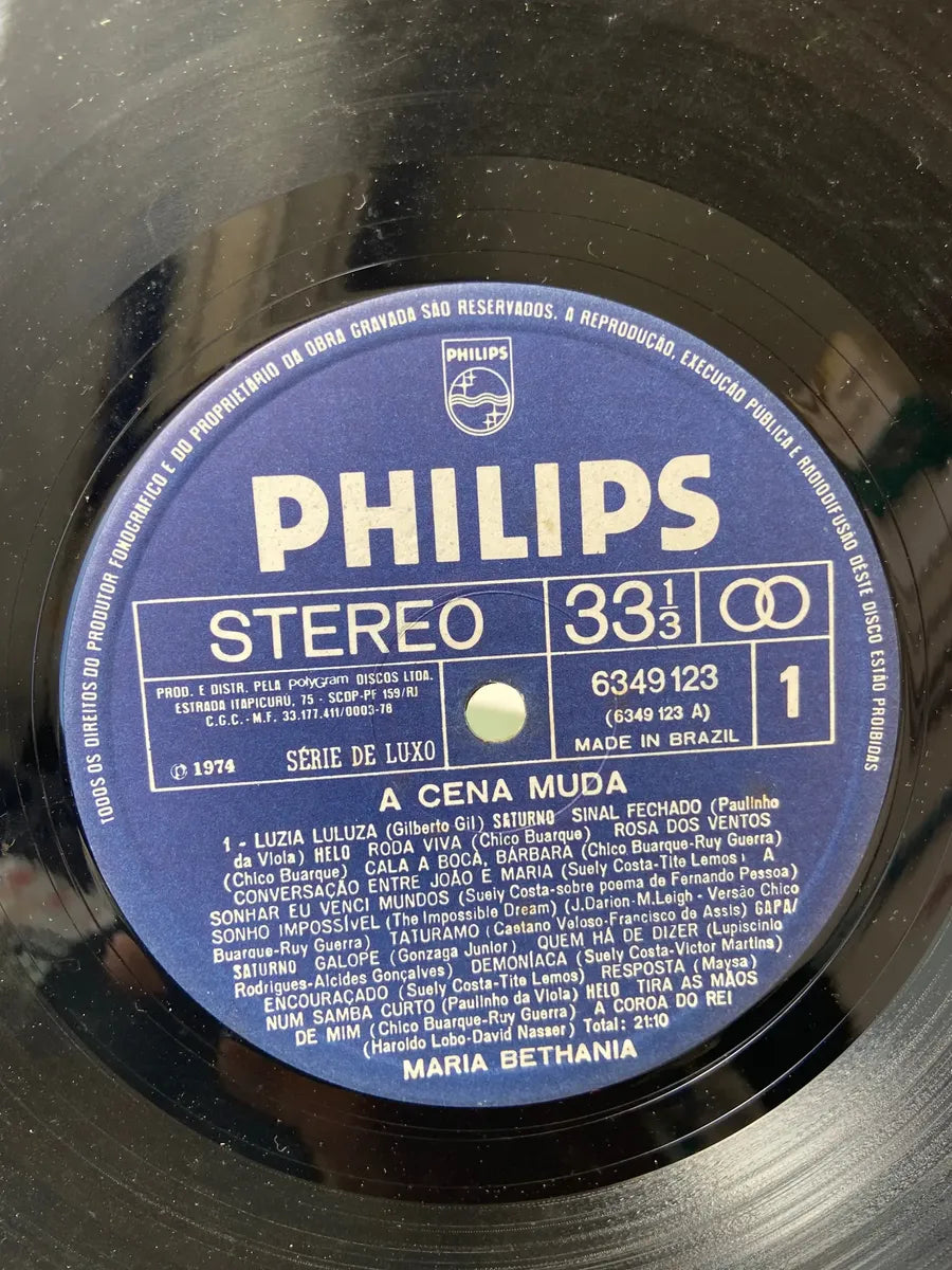 Lp Maria Bethânia A Cena Muda 1974 (Usado)
