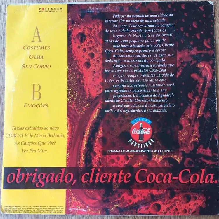 Lp Maria Bethania Coca-cola 1993 (Usado)