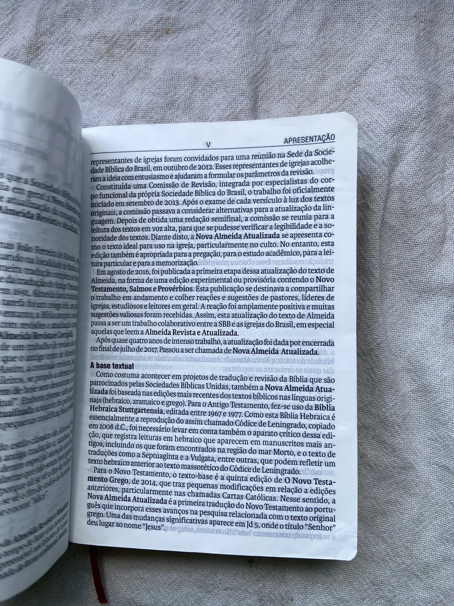 Livro Bíblia Sagrada Letra Gigante Nova Almeida Atualizada (Usado)