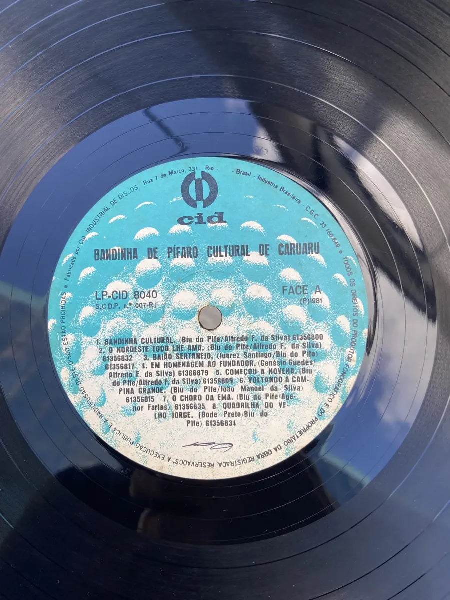 Lp Bandinha De Pífano Cultural De Caruaru 1981 (Usado)