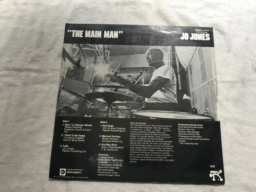 Lp The Main Man Jo Jones With Roy Eldridge 1978 (Usado)