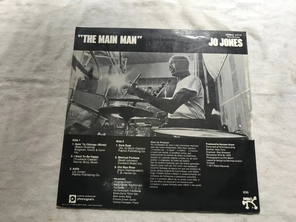 Lp The Main Man Jo Jones With Roy Eldridge 1978 (Usado)