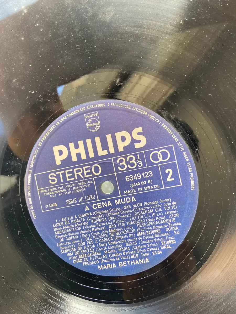 Lp Maria Bethânia A Cena Muda 1974 (Usado)