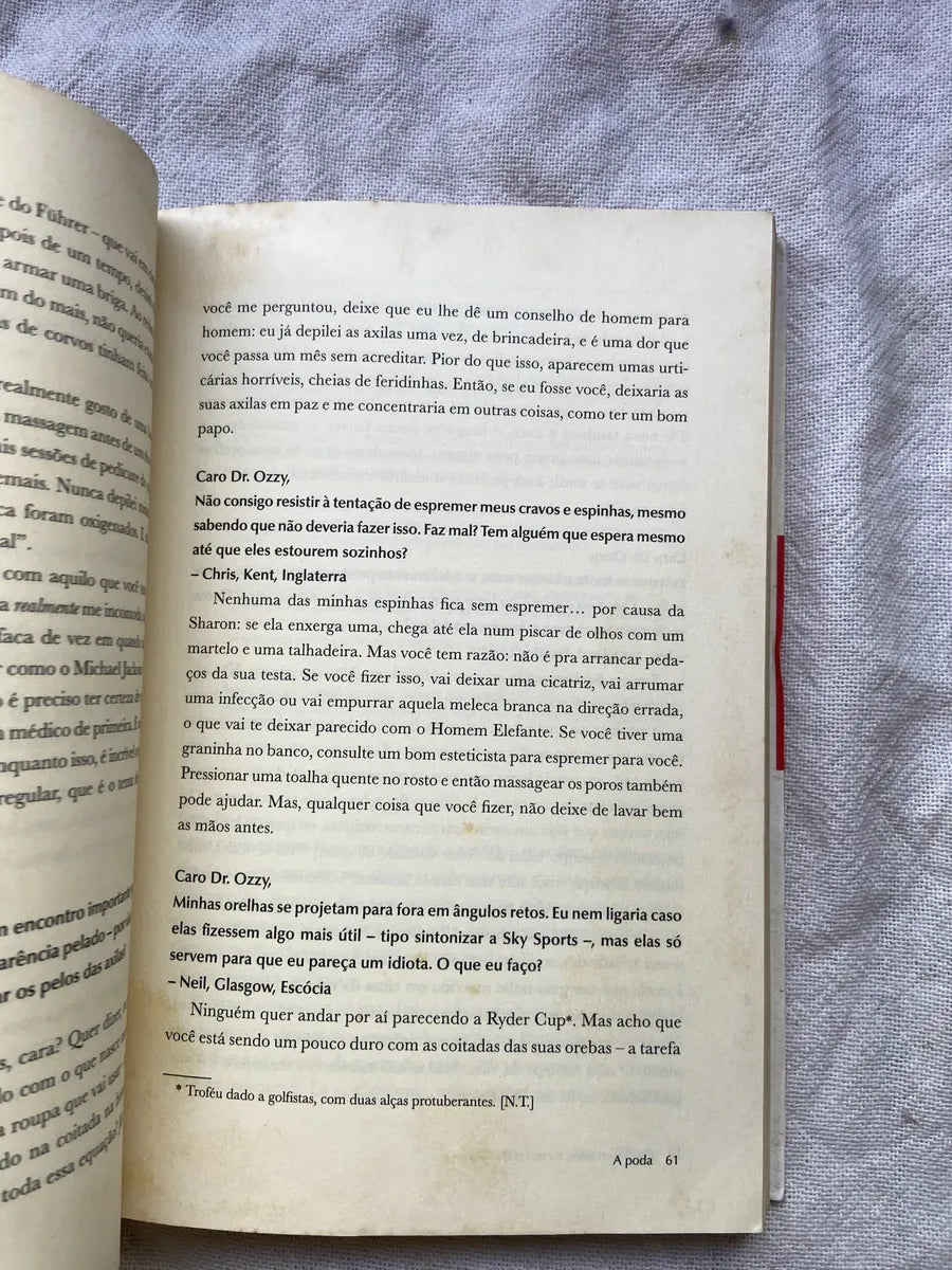 Livro Confie Em Mim Eu Sou O Dr Ozzy 2011 (Usado)