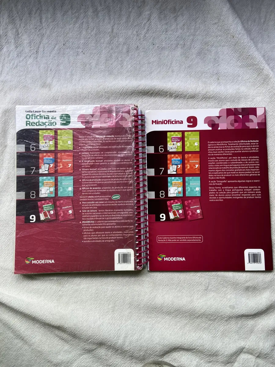 Livro Oficina De Redação 9 Box 2 Livros 5 Edição 2016 (Usado)