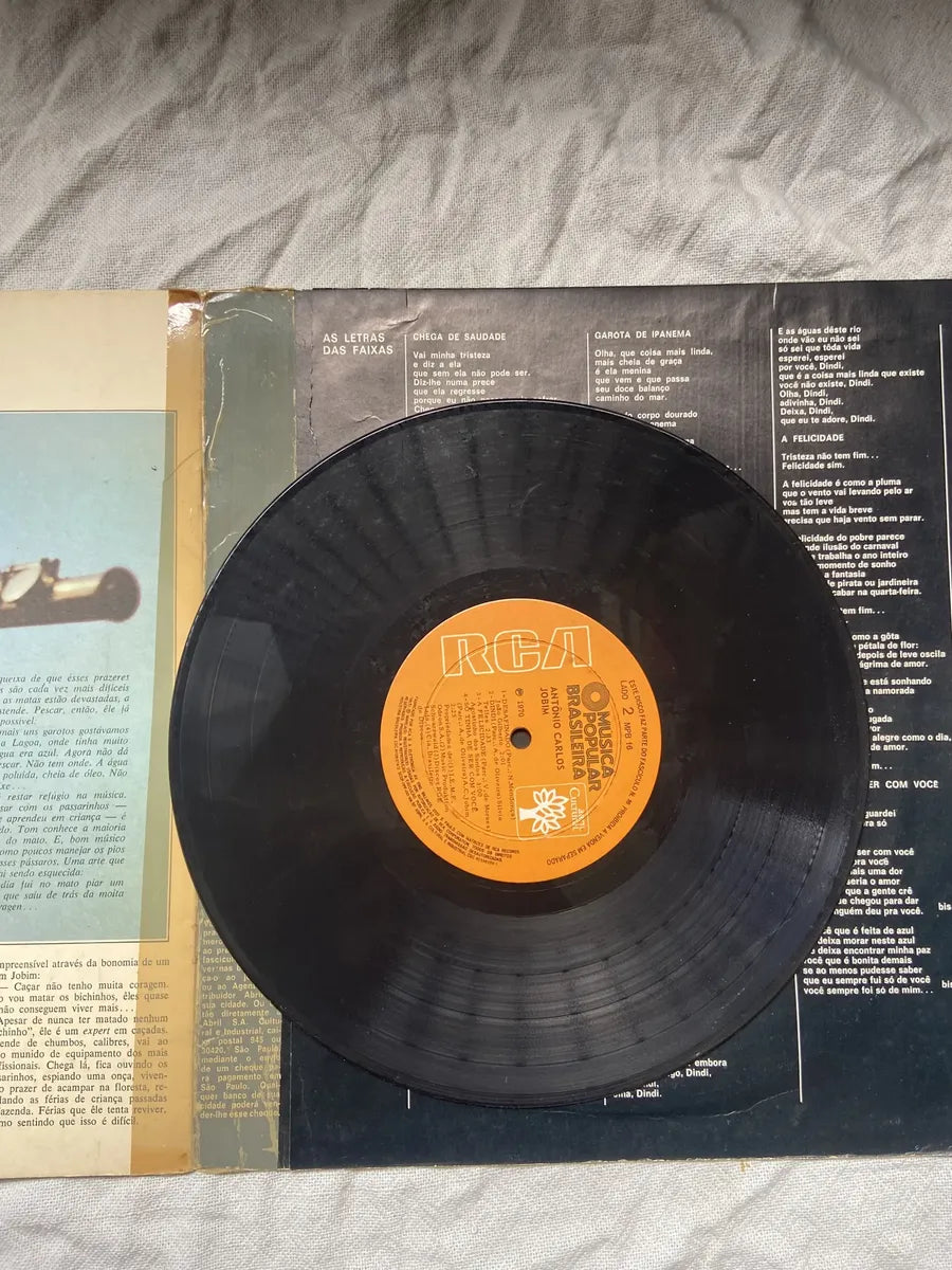 Lp Tom Jobim História Da Música Popular Brasileira 1970 (Usado)