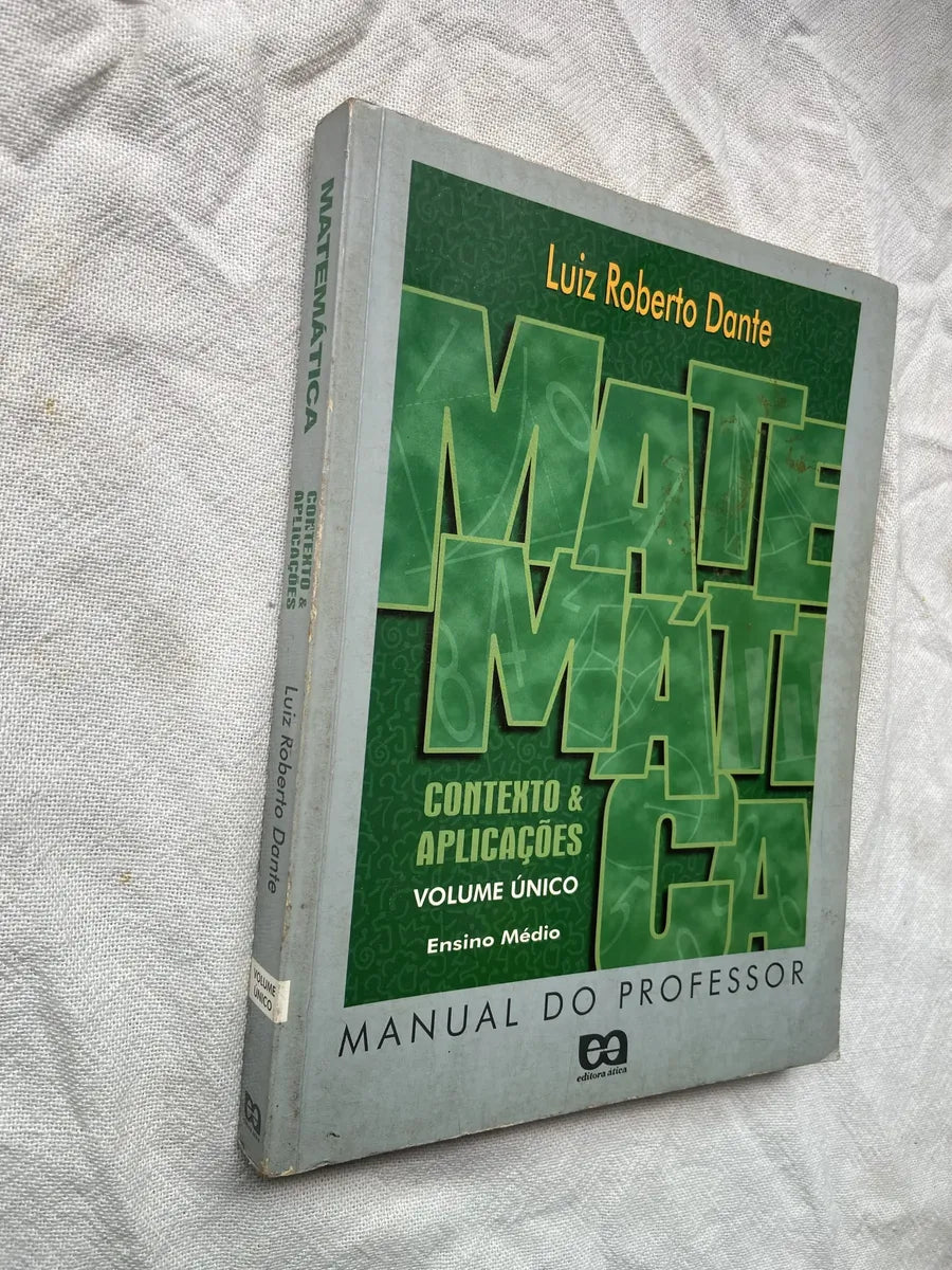 Livro Matemática Contexto E Aplicações Volume Único 2000 (Usado)