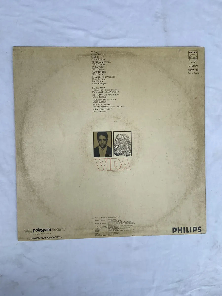 Lp Chico Buarque Vida 1980 (Usado)