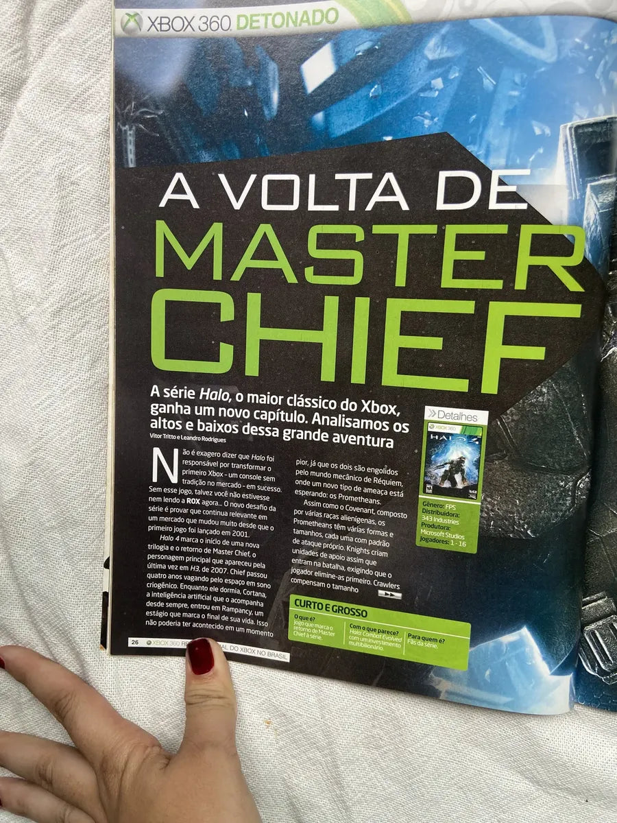 Revista Xbox Halo 4 Ano 7 N 74 Dezembro 2012 (Usado)