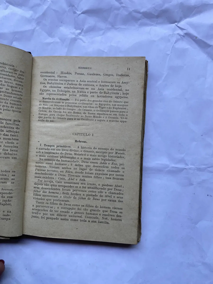 Livro História Universal Para O Uso Dos Gymnasios Tomo 01 (Usado)