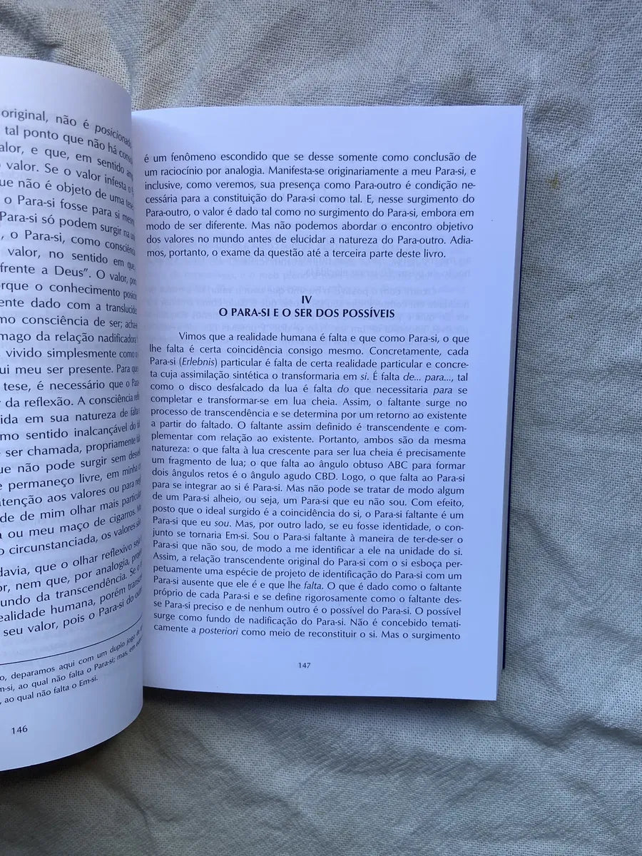 Livro O Ser E O Nada Ensaio De Odontologia Fenomenológica (Usado)