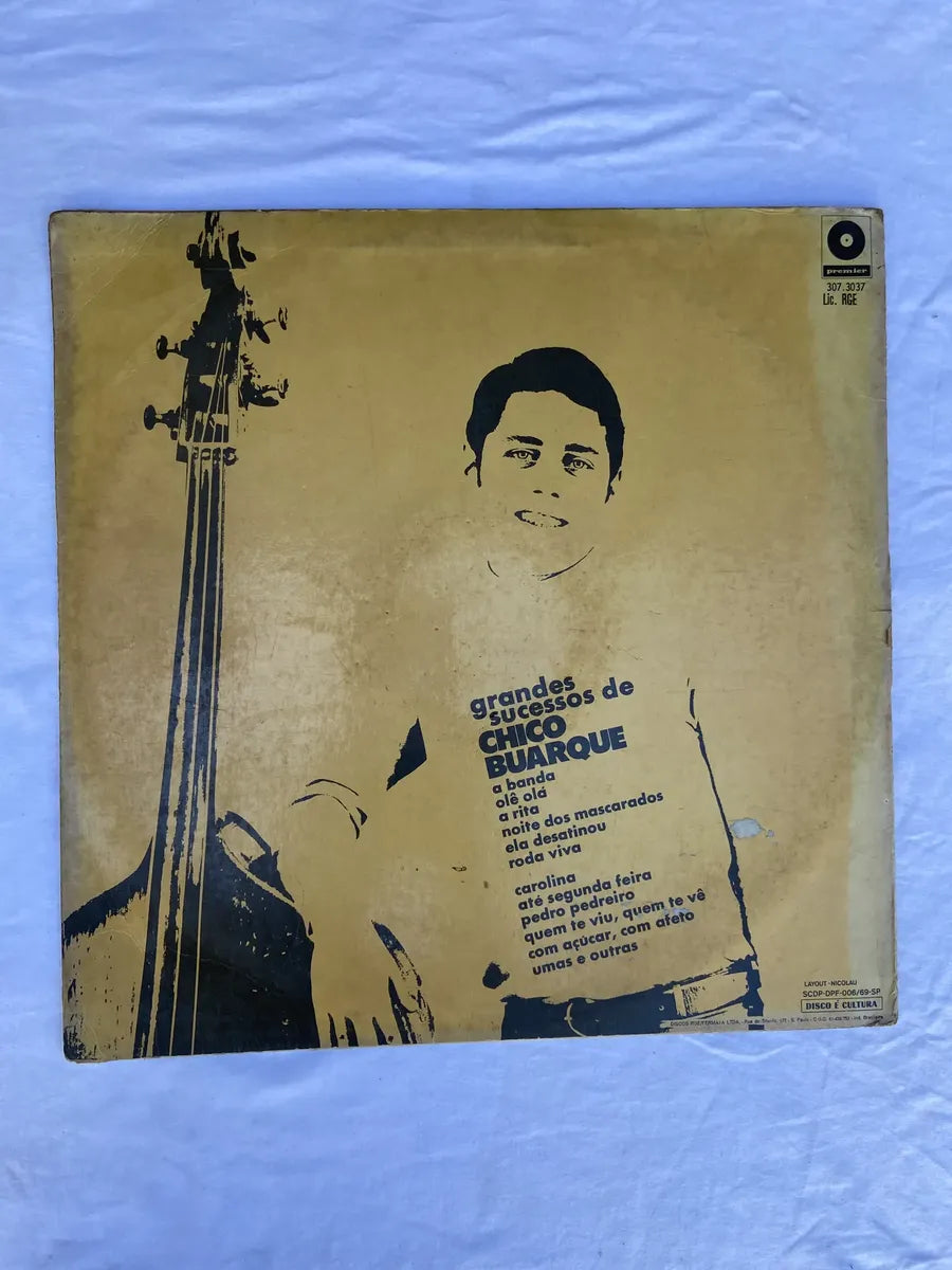 Lp Chico Buarque Grandes Sucessos De Chico Buarque 1974 (Usado)