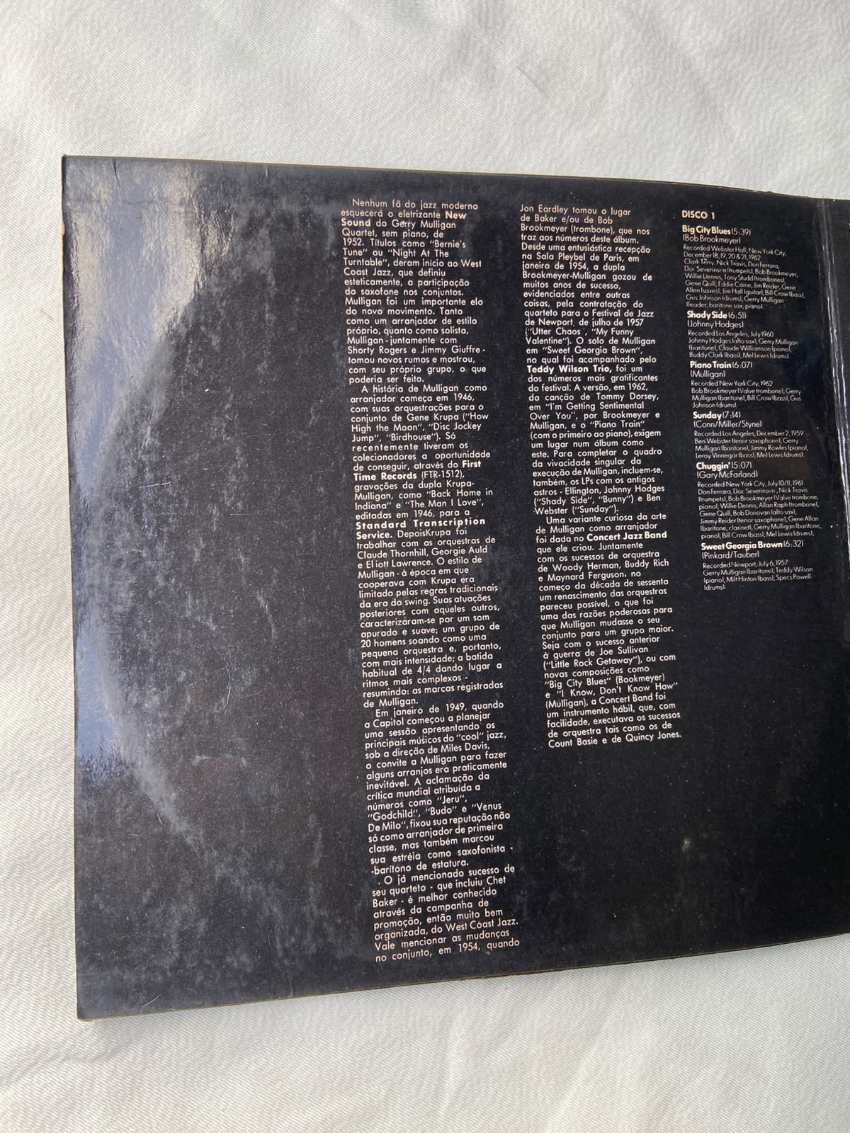 Lp Gerry Mulligan Jazz History Vol 12 Verve 1973 (Usado)