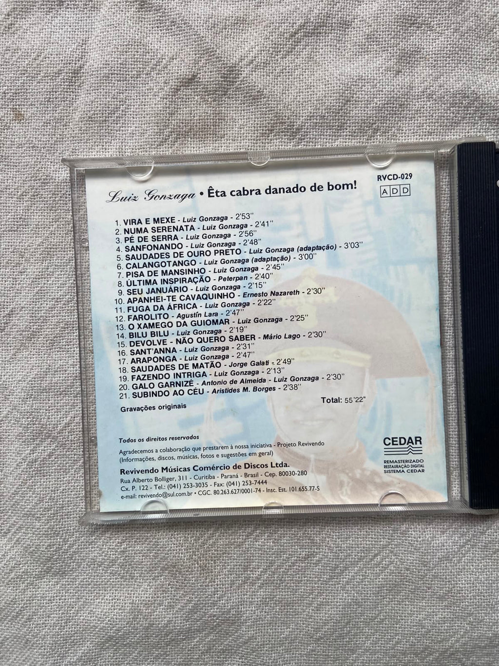 Cd Revivendo Luiz Gonzaga Êta Cabra Danado De Bom (Usado)