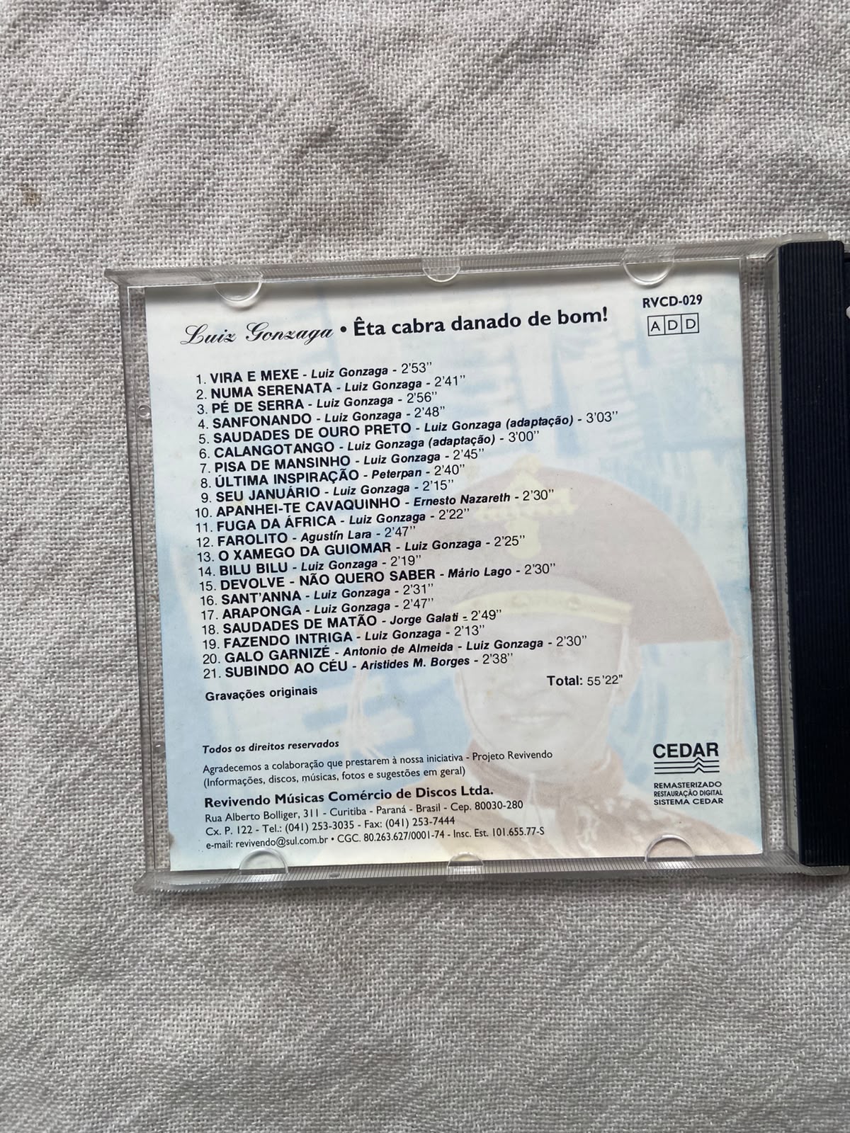 Cd Revivendo Luiz Gonzaga Êta Cabra Danado De Bom (Usado)