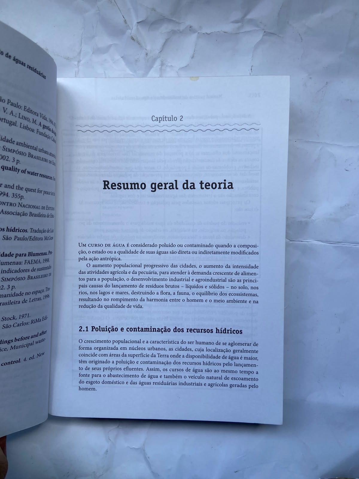 Livro Manual Prático De Tratamento De Água Residuarias 2008 (Usado)