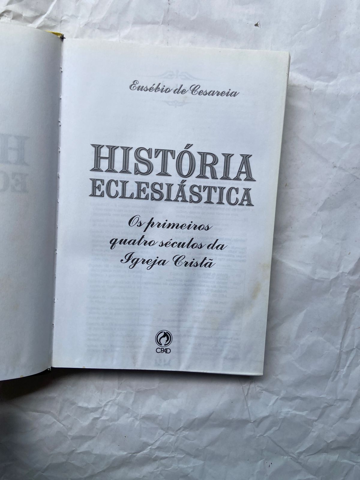 Livro História Eclesiástica 1999 (Usado)