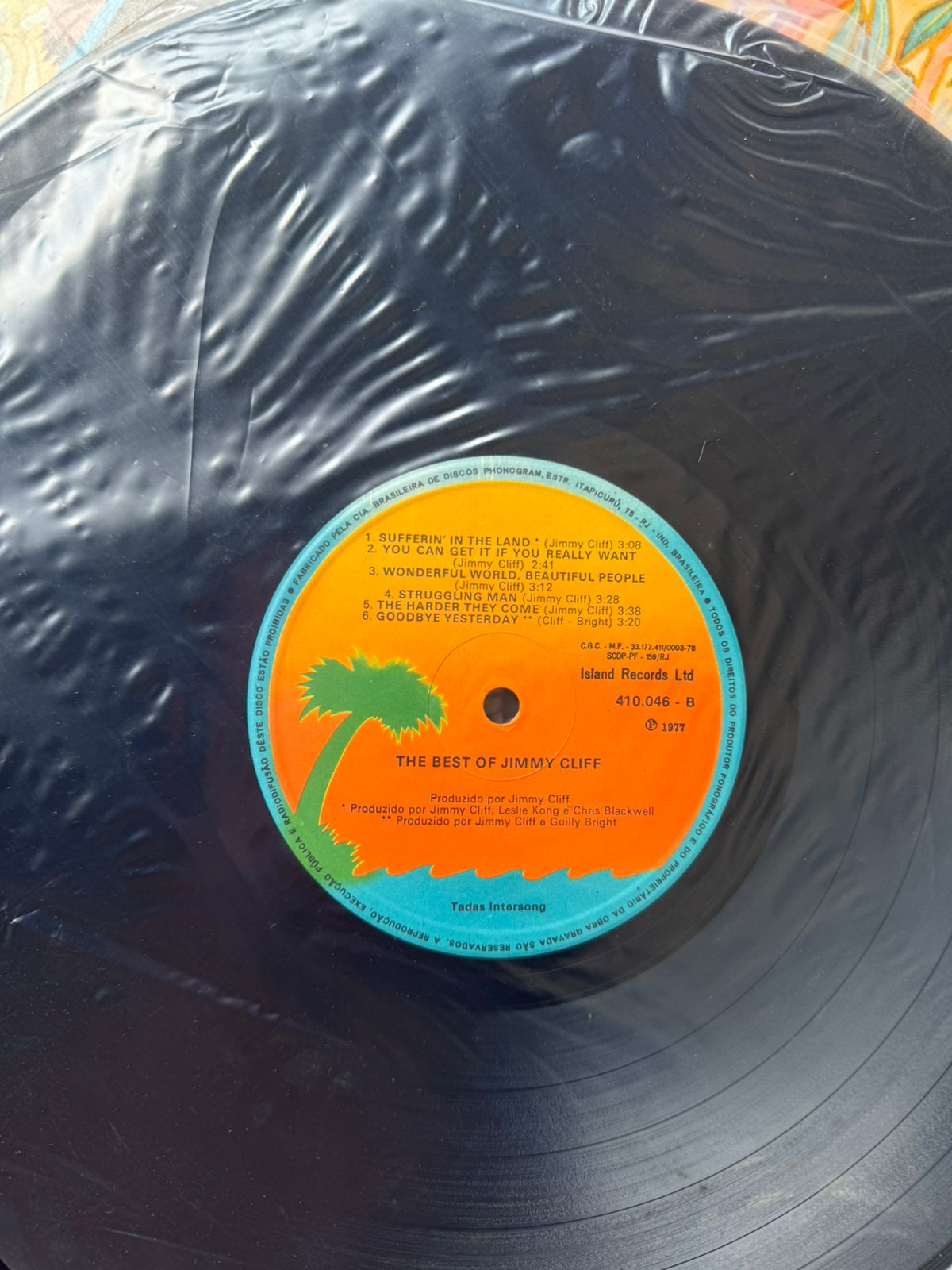 Lp The Best Of Jimmy Cliff 1977 (Usado)