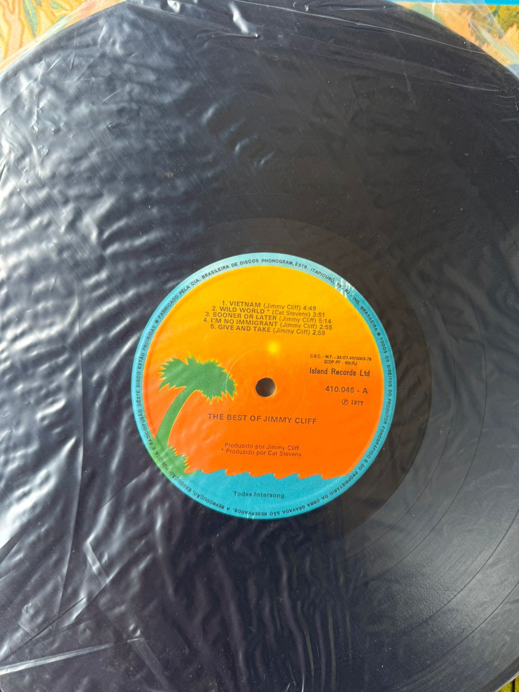 Lp The Best Of Jimmy Cliff 1977 (Usado)