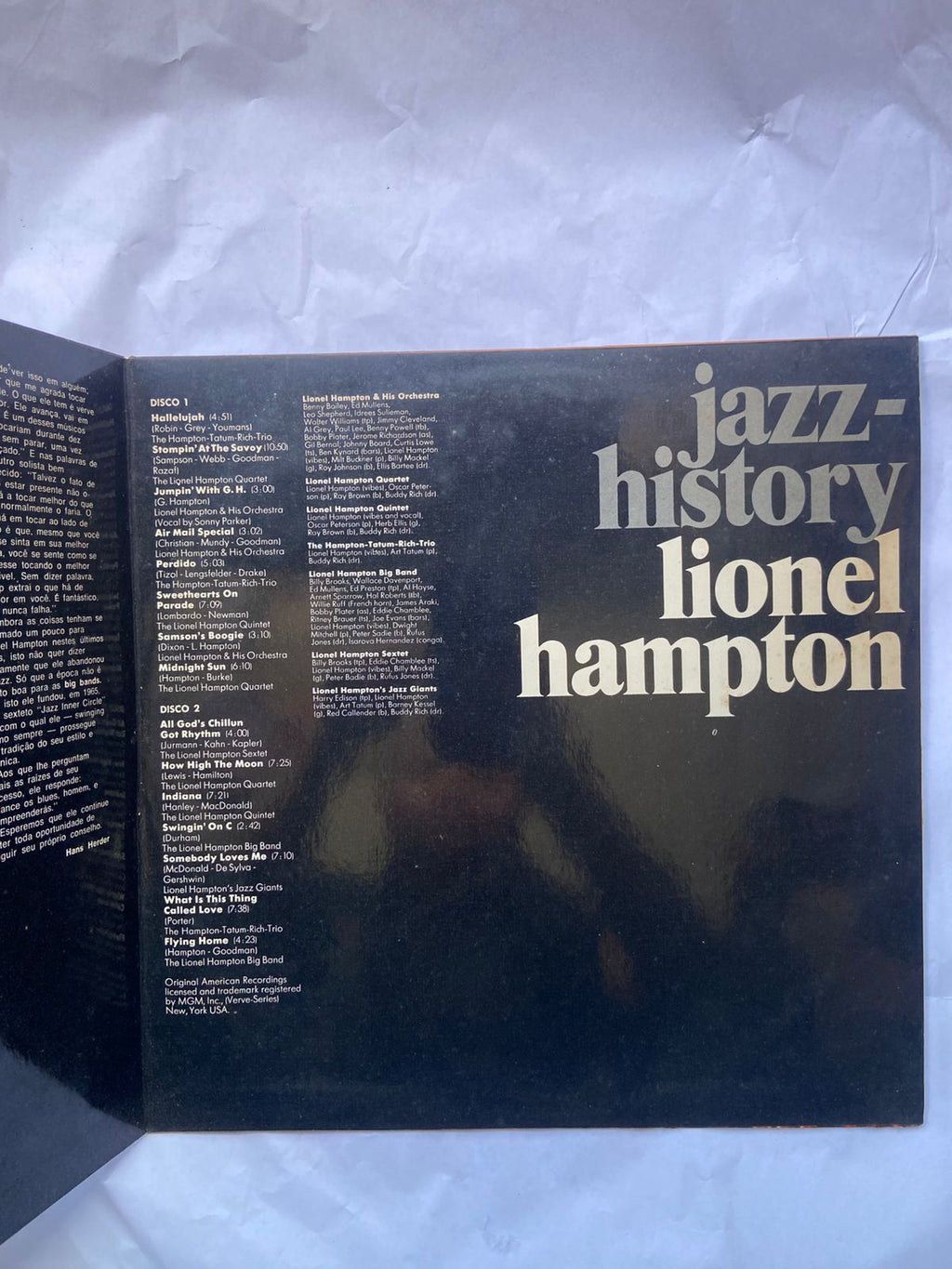Lp Jazz History Lionel Hampton 1973 Vol 5 (Usado)