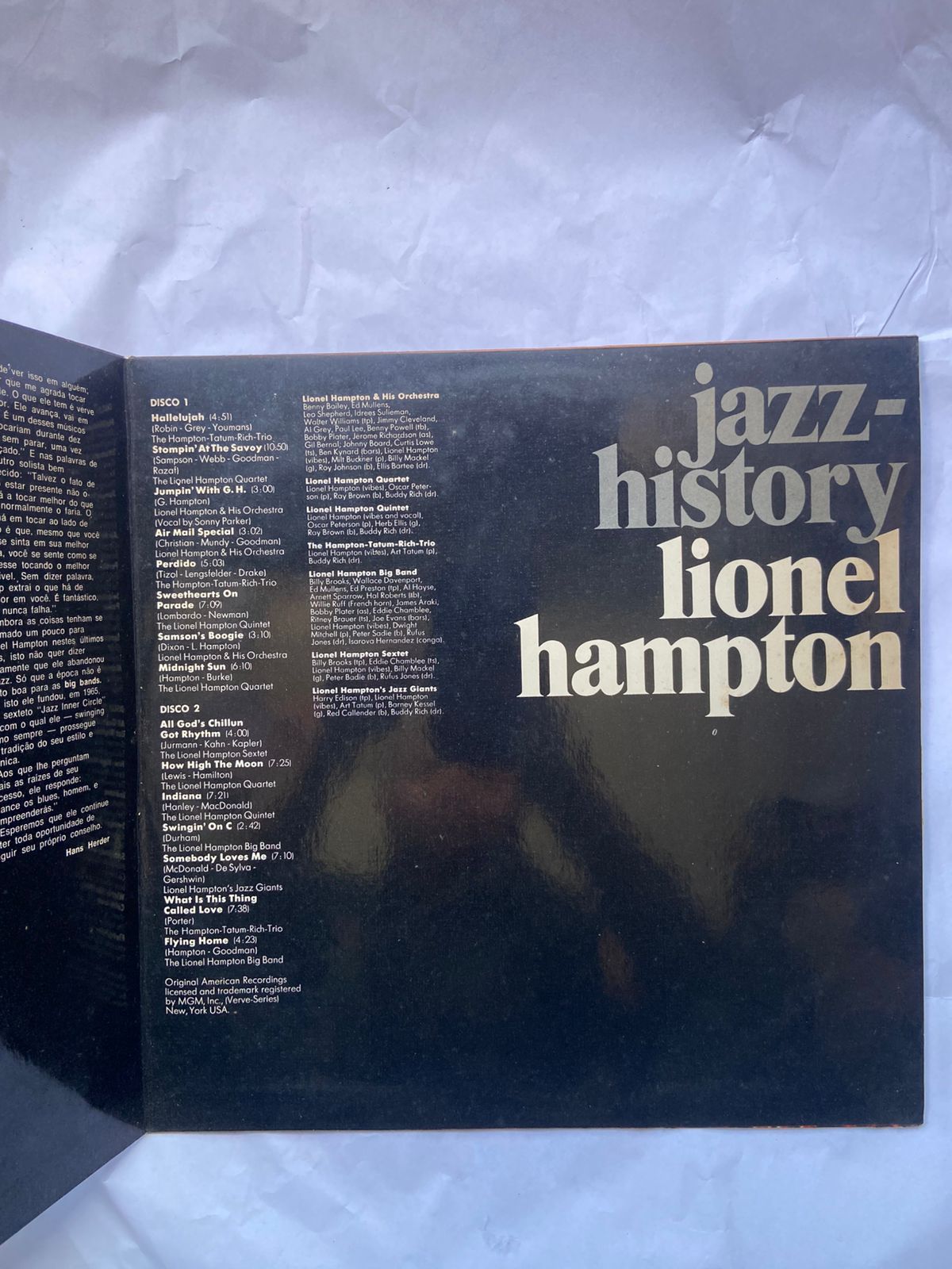 Lp Jazz History Lionel Hampton 1973 Vol 5 (Usado)