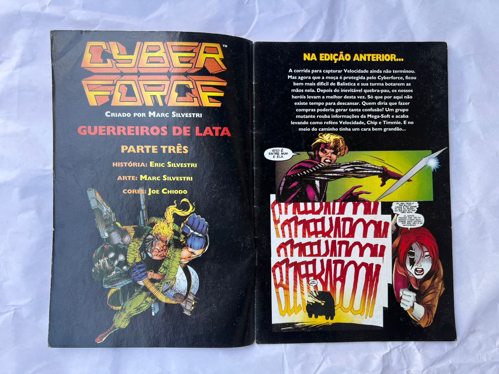 Gibi Cyber Force 3 Marc Silvestri Dezembro 1996 (Usado)